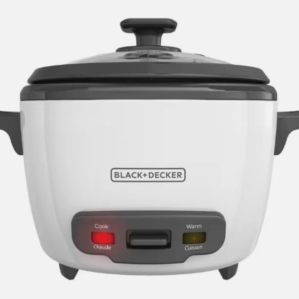 6-Cup Rice Cooker and Food Steamer BLACK+DECKER